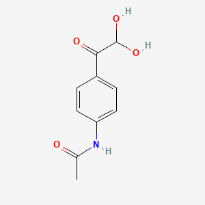 molecular formula C10H11NO4 B7946419 N-(4-(2,2-Dihydroxyacetyl)phenyl)acetamide 