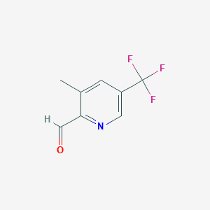 molecular formula C8H6F3NO B7946453 3-Methyl-5-(trifluoromethyl)picolinaldehyde CAS No. 780800-84-2