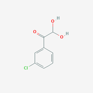 molecular formula C8H7ClO3 B7946478 1-(3-Chlorophenyl)-2,2-dihydroxyethan-1-one 