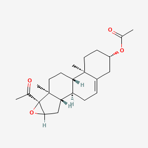 16-alpha,17-alpha-Epoxy-20-oxopregn-5-en-3-beta-yl acetate