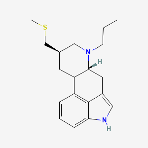 molecular formula C19H26N2S B7946510 (6aR,9R)-9-((Methylthio)methyl)-7-propyl-4,6,6a,7,8,9,10,10a-octahydroindolo[4,3-fg]quinoline 