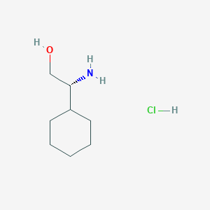 molecular formula C8H18ClNO B7946522 (R)-2-Amino-2-cyclohexylethanol hydrochloride CAS No. 85711-14-4