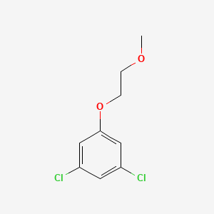 molecular formula C9H10Cl2O2 B7946546 1,3-Dichloro-5-(2-methoxyethoxy)benzene 