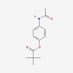 molecular formula C13H17NO3 B7946560 4-Acetamidophenyl pivalate 