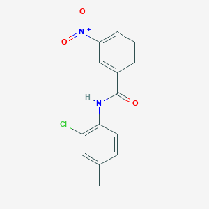 molecular formula C14H11ClN2O3 B7946563 N-(2-chloro-4-methylphenyl)-3-nitrobenzamide 