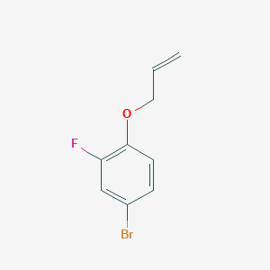 molecular formula C9H8BrFO B7946581 1-Bromo-4-allyloxy-3-fluorobenzene 