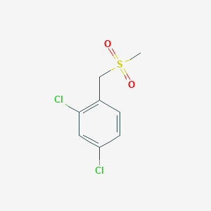 molecular formula C8H8Cl2O2S B7946592 2,4-dichloro-1-[(methylsulfonyl)methyl]Benzene CAS No. 20018-03-5