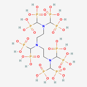 molecular formula C9H33N3O30P10 B7946607 [[Bis[2-[bis(diphosphonomethyl)amino]ethyl]amino]-phosphonomethyl]phosphonic acid 