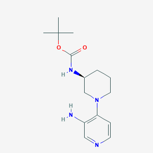 molecular formula C15H24N4O2 B7946615 (S)-tert-Butyl (1-(3-aminopyridin-4-yl)piperidin-3-yl)carbamate CAS No. 1023298-99-8