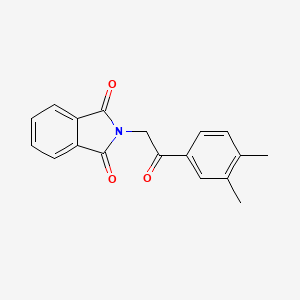 molecular formula C18H15NO3 B7946798 2-[2-(3,4-dimethylphenyl)-2-oxoethyl]-2,3-dihydro-1H-isoindole-1,3-dione 