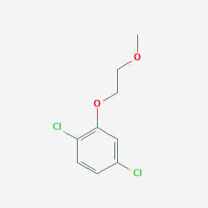 molecular formula C9H10Cl2O2 B7946813 1,4-Dichloro-2-(2-methoxyethoxy)benzene 