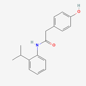 2-(4-hydroxyphenyl)-N-(2-propan-2-ylphenyl)acetamide