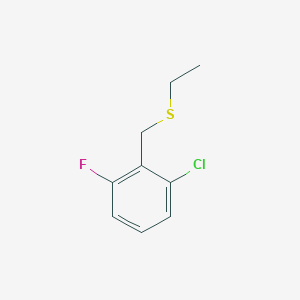 molecular formula C9H10ClFS B7946841 2-Chloro-6-fluorobenzyl ethyl sulfide 