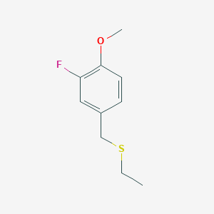 molecular formula C10H13FOS B7946853 4-(Ethylsulfanylmethyl)-2-fluoro-1-methoxybenzene 