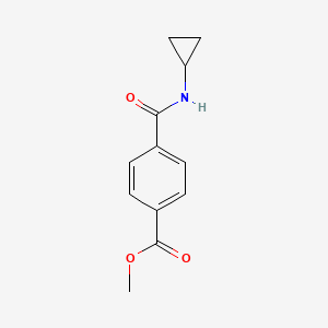 molecular formula C12H13NO3 B7946869 Methyl 4-(cyclopropylcarbamoyl)benzoate 