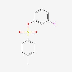 molecular formula C13H11IO3S B7946891 3-Iodophenyl 4-methylbenzene-1-sulfonate 