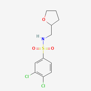 molecular formula C11H13Cl2NO3S B7946894 3,4-dichloro-N-(oxolan-2-ylmethyl)benzenesulfonamide 