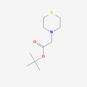 molecular formula C10H19NO2S B7946960 Tert-butyl 2-thiomorpholin-4-ylacetate 