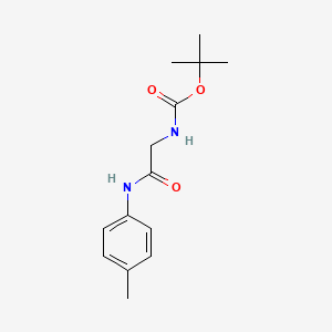 molecular formula C14H20N2O3 B7946968 tert-butyl N-[2-(4-methylanilino)-2-oxoethyl]carbamate 