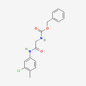 molecular formula C17H17ClN2O3 B7946969 benzyl N-{[(3-chloro-4-methylphenyl)carbamoyl]methyl}carbamate 