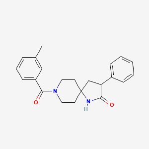 8-(3-Methylbenzoyl)-3-phenyl-1,8-diazaspiro[4.5]decan-2-one