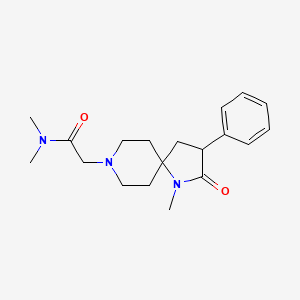 N,N-Dimethyl-2-(1-methyl-2-oxo-3-phenyl-1,8-diazaspiro[4.5]decan-8-yl)acetamide