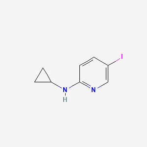 molecular formula C8H9IN2 B7947001 N-cyclopropyl-5-iodopyridin-2-amine 
