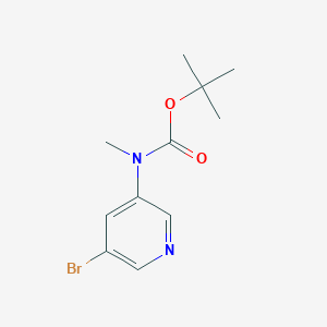 molecular formula C11H15BrN2O2 B7947019 tert-Butyl (5-bromopyridin-3-yl)(methyl)carbamate 