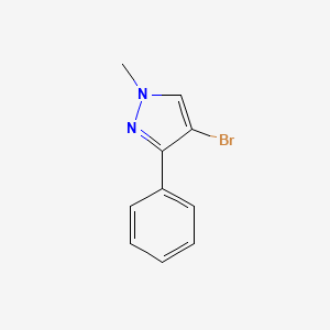 molecular formula C10H9BrN2 B7947051 4-Bromo-1-methyl-3-phenyl-1H-pyrazole 