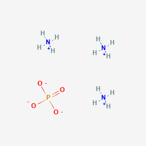 molecular formula H12N3O4P B7947104 Phosphoric acid, ammonium salt (1:3) CAS No. 68412-62-4