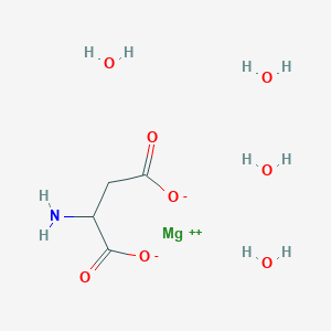 molecular formula C4H13MgNO8 B7947120 Magnesium2-aminosuccinatetetrahydrate 