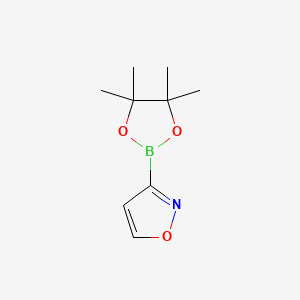 molecular formula C9H14BNO3 B7947150 3-(4,4,5,5-Tetramethyl-1,3,2-dioxaborolan-2-yl)isoxazole 