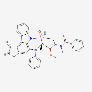 molecular formula C35H30N4O4 B7947156 Benzoylstaurosporine 