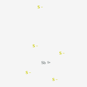 molecular formula S5Sb-5 B7947194 Antimony(5+);pentasulfide 