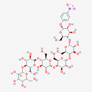molecular formula C42H65NO33 B7947207 Hex(?1-4)Glc(a1-4)Glc(a1-4)Glc(a1-4)Glc(a1-4)Glc(a)-O-Ph(4-NO2) 