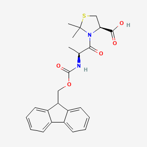 molecular formula C24H26N2O5S B7947235 (R)-3-((((9H-Fluoren-9-yl)methoxy)carbonyl)-L-alanyl)-2,2-dimethylthiazolidine-4-carboxylic acid 