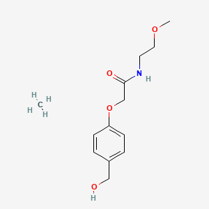 2-[4-(hydroxymethyl)phenoxy]-N-(2-methoxyethyl)acetamide;methane