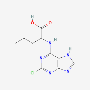 N-(2-chloro-9H-purin-6-yl)leucine