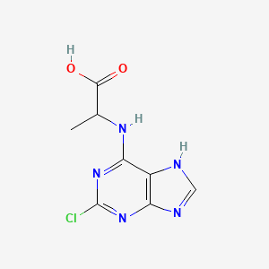 N-(2-chloro-9H-purin-6-yl)alanine