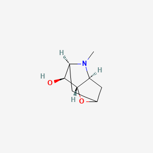 molecular formula C8H13NO2 B7947292 (3S,4S,5S,7S)-6-methyl-2-oxa-6-azatricyclo[3.3.1.03,7]nonan-4-ol 