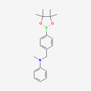 N-Methyl-N-(4-(4,4,5,5-tetramethyl-1,3,2-dioxaborolan-2-yl)benzyl)aniline