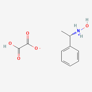 molecular formula C10H13NO5 B7947297 2-hydroxy-2-oxoacetate;hydroxy-[(1S)-1-phenylethyl]azanium 