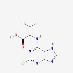 molecular formula C11H14ClN5O2 B7947313 N-(2-chloro-9H-purin-6-yl)isoleucine 