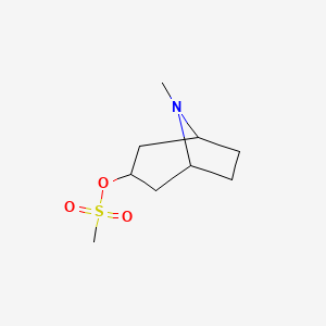 molecular formula C9H17NO3S B7947344 (8-Methyl-8-azabicyclo[3.2.1]octan-3-yl) methanesulfonate CAS No. 262444-61-1