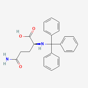 molecular formula C24H24N2O3 B7947363 (2S)-5-amino-5-oxo-2-(tritylamino)pentanoic acid 