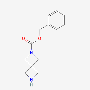molecular formula C13H16N2O2 B7947400 Benzyl 2,6-diazaspiro[3.3]heptane-2-carboxylate 