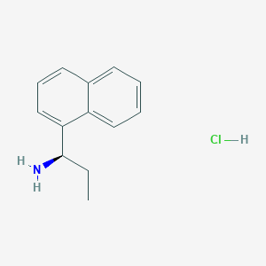 molecular formula C13H16ClN B7947402 (R)-1-(naphthalen-1-yl)propan-1-amine hydrochloride 