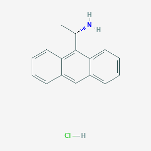molecular formula C16H16ClN B7947452 (S)-1-(Anthracen-9-yl)ethanamine hydrochloride 