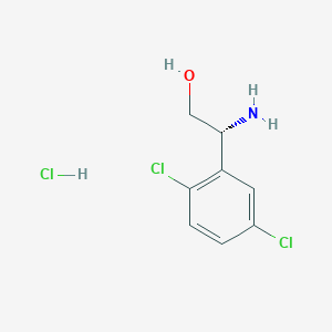 molecular formula C8H10Cl3NO B7947470 (R)-2-Amino-2-(2,5-dichlorophenyl)ethanol hydrochloride 
