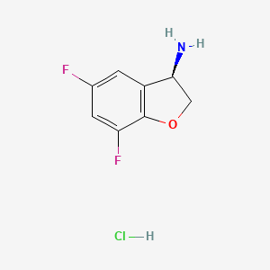 (R)-5,7-Difluoro-2,3-dihydrobenzofuran-3-amine hydrochloride